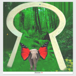Adesivo Elephant Fantasy Sticker