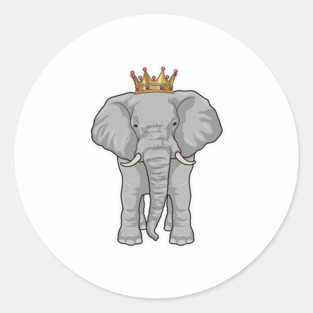 Adesivo Elephant King Crown (Frente)