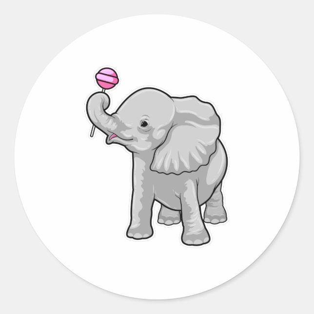 Adesivo Elephant Lollipop (Frente)