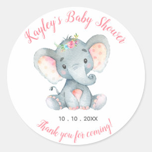Adesivo Elephant Personated Favor Stickers
