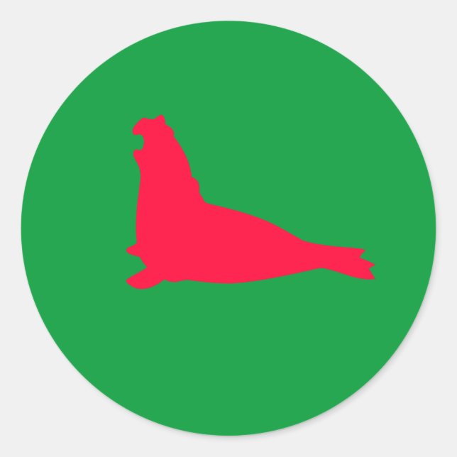Adesivo Elephant Seal Sticker Red (Frente)