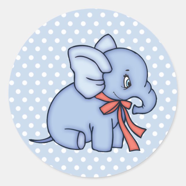 Adesivo Elephant Toy Blue (Frente)