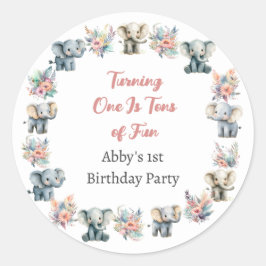 Adesivo Elephants & Boho Jungle Flowday Sticker