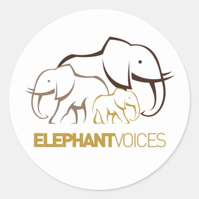 Adesivo ElephantVoices Logo Sticker (Frente)