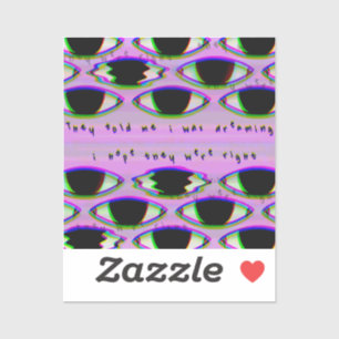 Adesivo Eles Estão Assistindo - Vinheta Dreamcore Falsa