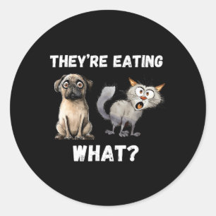 Adesivo Eles estão comendo os cães que estão comendo os ga