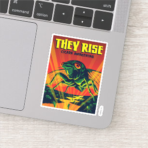 Adesivo Eles Levantam Cicada Acordando