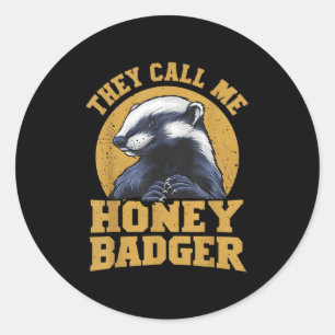 Adesivo Eles Me Chamam De Mel Badger Engraçada E Divertida
