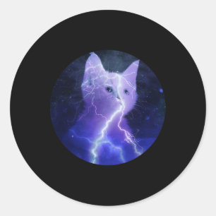 Adesivo Elétrica Cat Lightning Graphic Art Cat Mãe