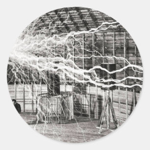 Adesivo Eletricidade Nikola Tesla