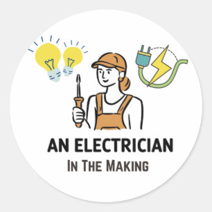 Adesivo Eletricista em formação