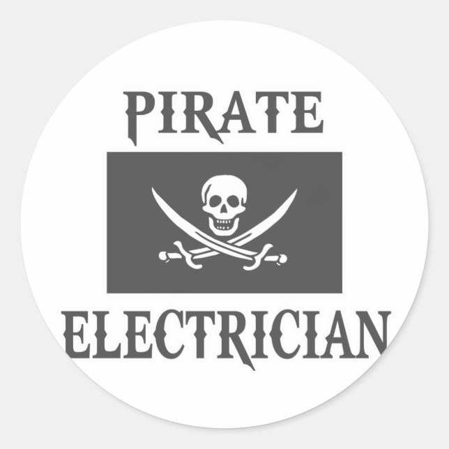 Adesivo Eletricista pirata (Frente)