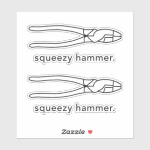 Adesivo Elétrico Squeezy Hammer Funny