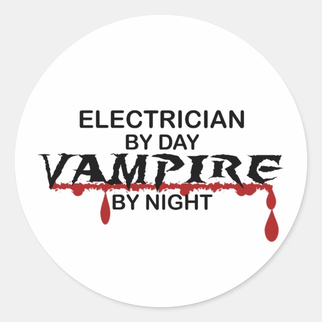 Adesivo Elétrico Vampire por Night (Frente)