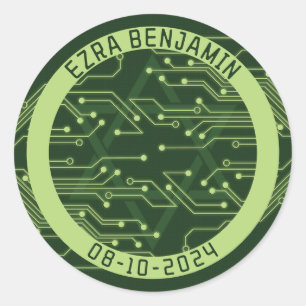 Adesivo Eletrônica Placa de Circuito de Computador Bar Mit