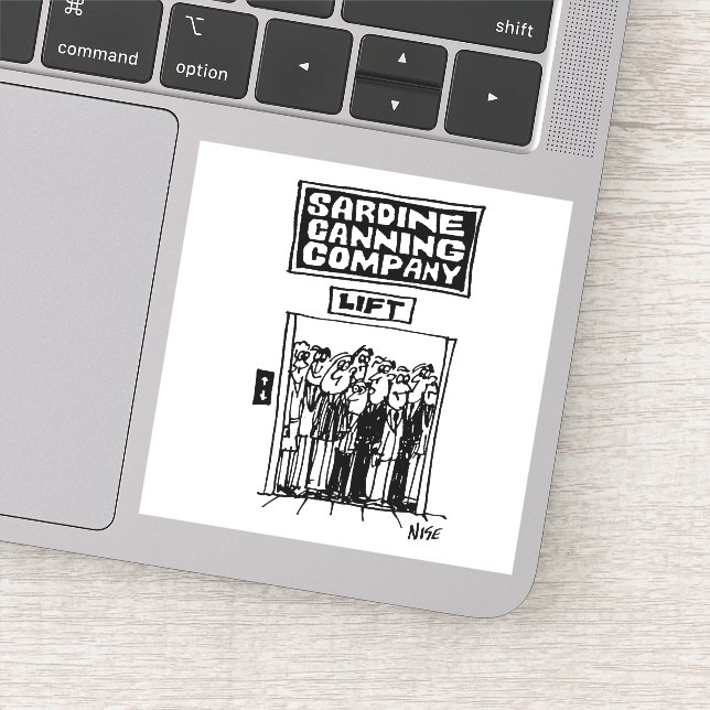 Adesivo Elevador Elevador em uma fábrica de conservas de s (Detalhe)