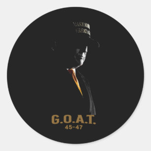 Adesivo Eleve The Goat Donald Trump 2024 45 47 Silhouette