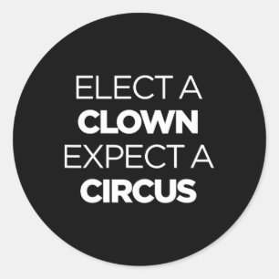 Adesivo Eleve Um Palhaço Esperando Um Circo Engraçado Anti