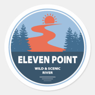 Adesivo Eleven Point Wild e Scenic River Missouri