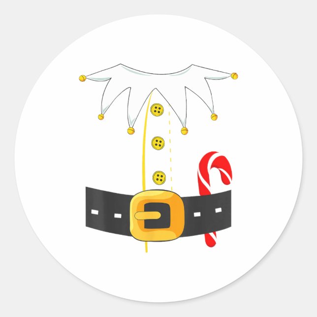 Adesivo Elf Costume Christmas Holiday Men Women Kids  (Frente)