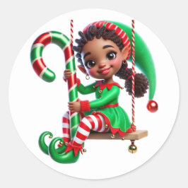 Adesivo Elf do Auxiliar de Papais noeis BMSC, V3