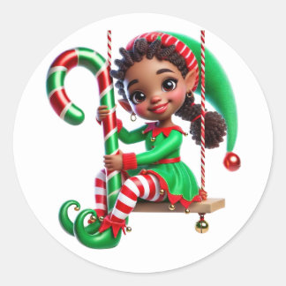 Adesivo Elf do Auxiliar de Papais noeis BMSC, V3