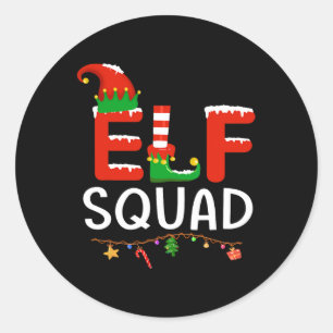 Adesivo Elf Família Natal Igualando Pijama Homens Mulheres