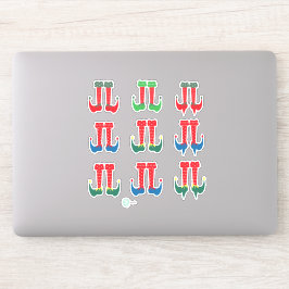 Adesivo Elf Feet e Elf Heels de Natal