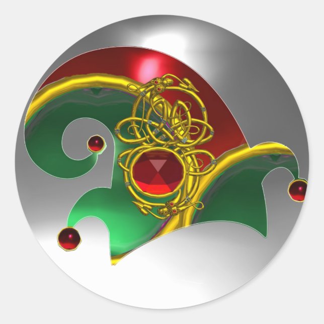 ADESIVO ELF HAT/DOURADO JEWELS DIAMOND PENTHERS, GEM STONE (Frente)