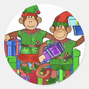 Adesivo Elf Monkeys