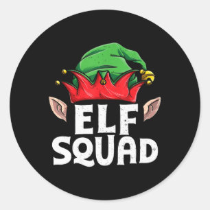 Adesivo Elf Squad Engraçado Família Elf Matando o Natal Pa