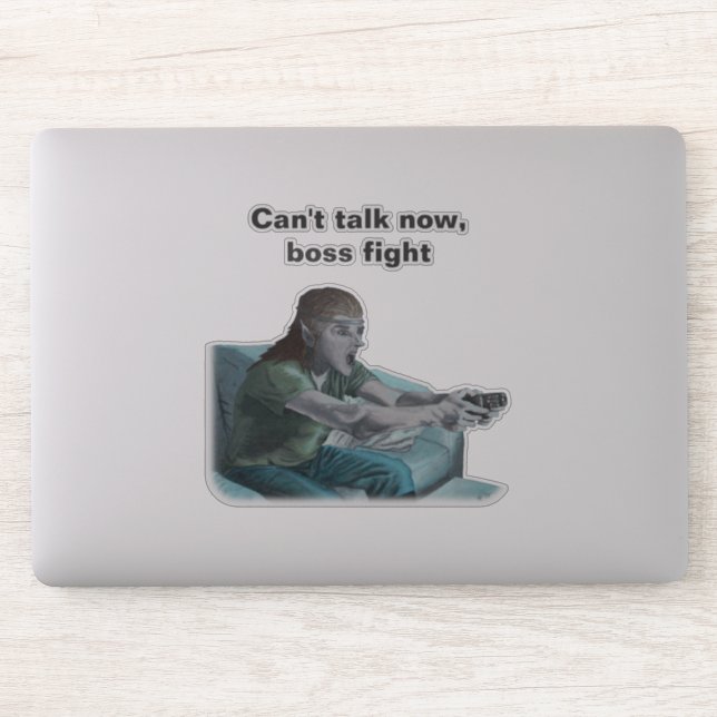Adesivo Elf Video Gamer Boss Fight Fantasy Art Sticker (Computador)