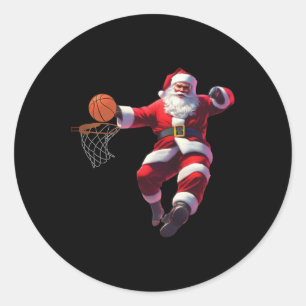 Adesivo Elfo de Natal Jogando Bysketbyll Pijama de Natal E