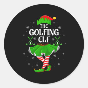 Adesivo Elfo do Golfe Natal Meninas Mulheres Esquadrão de