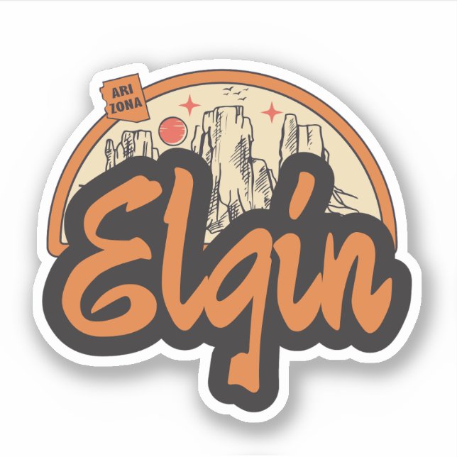 Adesivo Elgin, Arizona Sticker (Frente)
