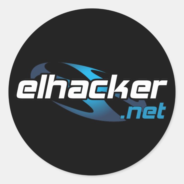 Adesivo elhacker.net black (Frente)