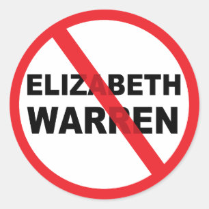 Adesivo Elizabeth Warren para o presidente Anti popular