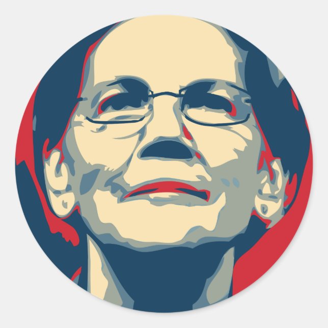 Adesivo elizabeth Warren persiste (Frente)