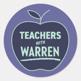 Adesivo Elizabeth Warren - Professores com Warren