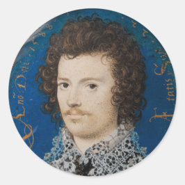 Adesivo Elizabethan Portrait Miniatura Nicholas Hilliard