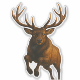 Adesivo Elk Cut-out Sticker