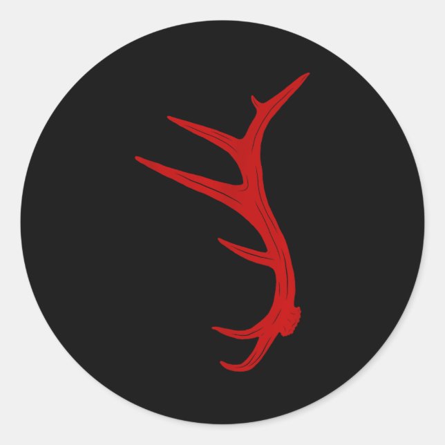 Adesivo Elk Hunting Bull Antler Shed  (Frente)