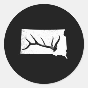Adesivo Elk Hunting Elkaholic Antler Funny Elk Hunter Gift