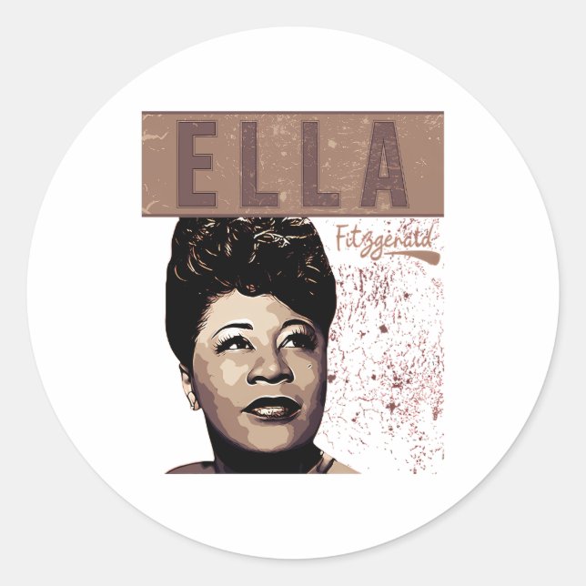 Adesivo Ella Fitzgerald (Frente)