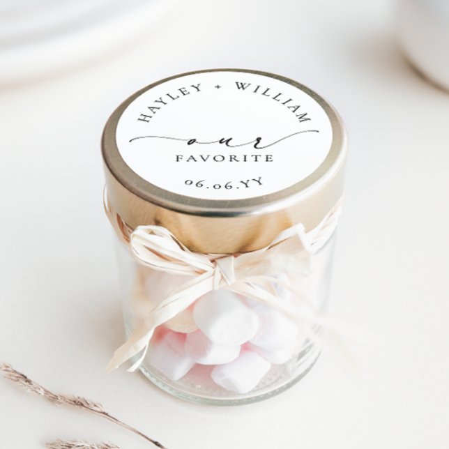 Adesivo Ellesmere Nosso Favorito (Ellesmere Our Favorite Wedding Favors Sticker)