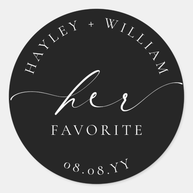 Adesivo Ellesmere Preto Dela Favorito (Frente)