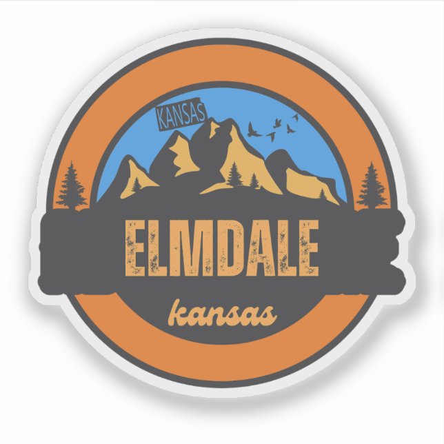 Adesivo Elmdale, Kansas (Frente)