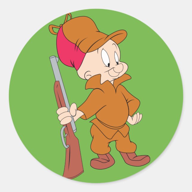 Adesivo ELMER FUDD™ | Com Arma (Frente)