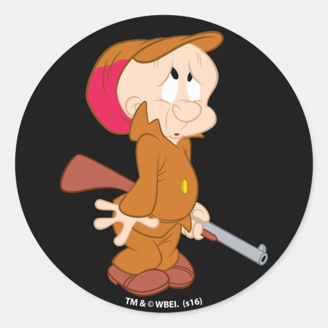 Adesivo ELMER FUDD™ | Posologia Assustada (Frente)