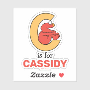 Adesivo Elmo Alphabet   C Laranja